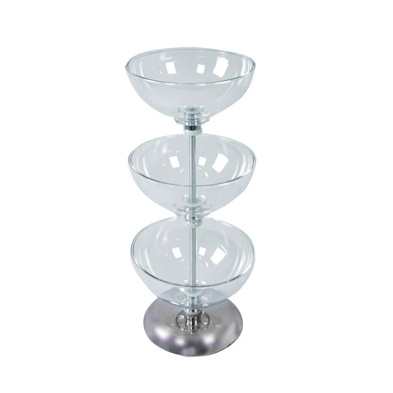 Azar Displays Three-Tier 10", 10" & 10" Bowl Display