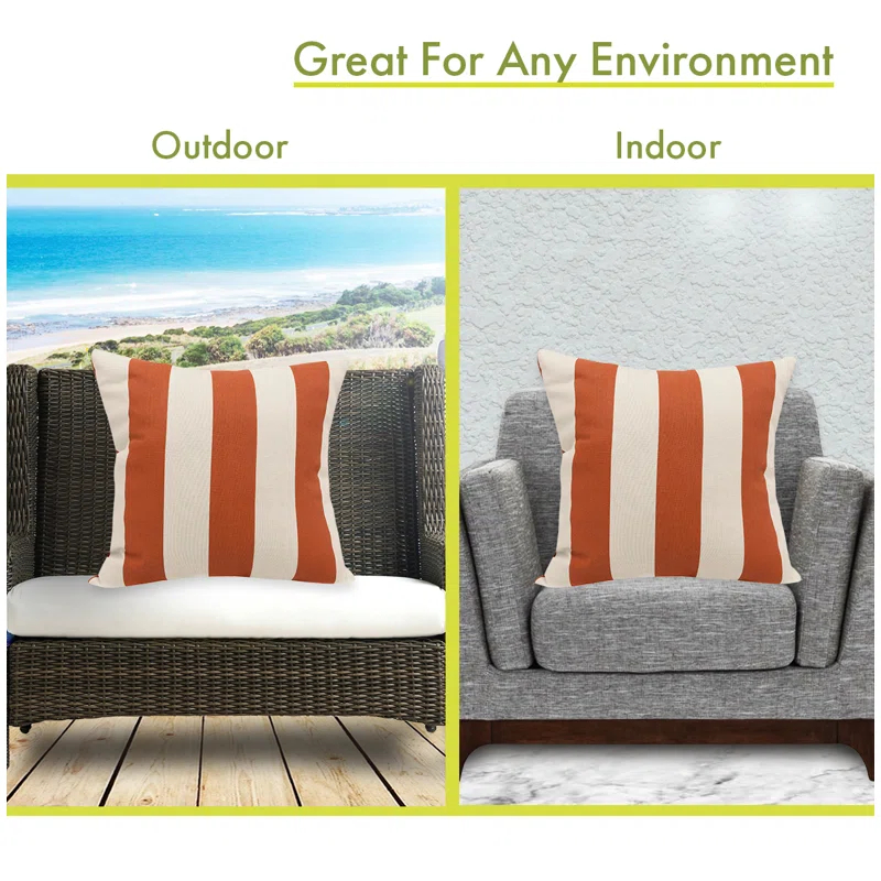 Majestic Home Goods Indoor/Outdoor Reversible Throw Pillow
