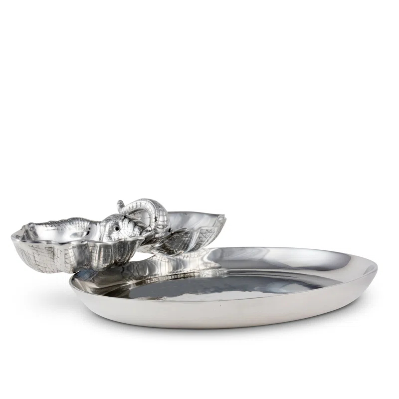 Arthur Court Designs Arthur Court Designs Elephant Aluminum Chips And Dip Platter