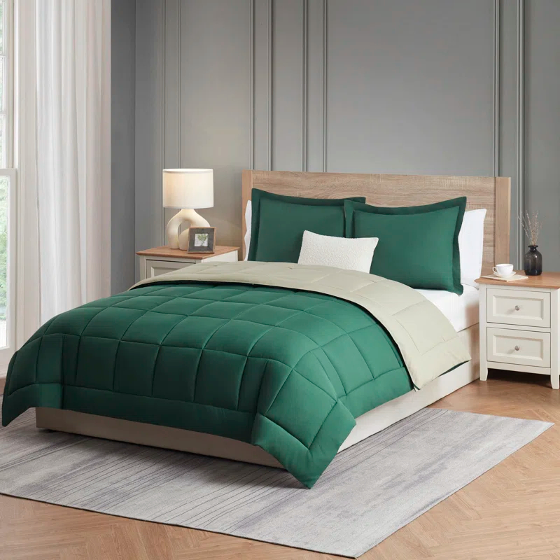 Nestl Nestl All Season Solid Lightweight Down Alternative Reversible Comforter