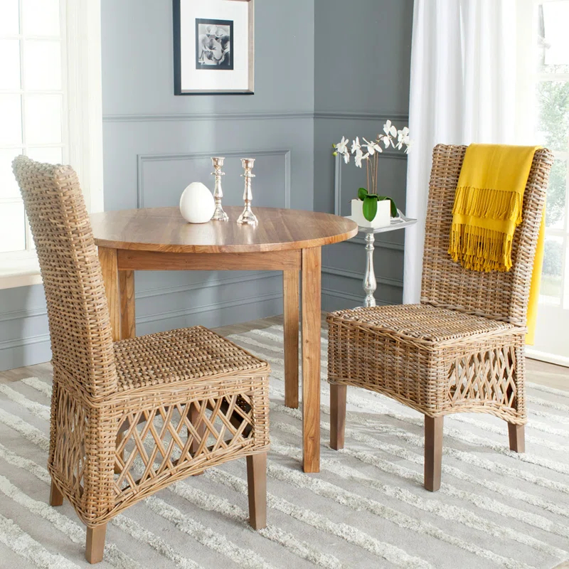 Bayou Breeze Karas Wicker Outdoor Dining Side Chair