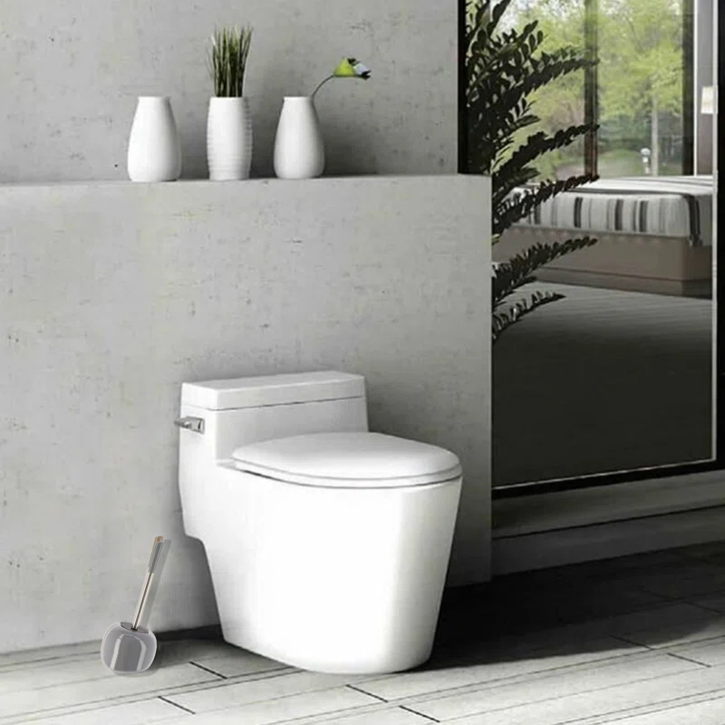Evideco Evideco Pise Stone Toilet Brush And Holder