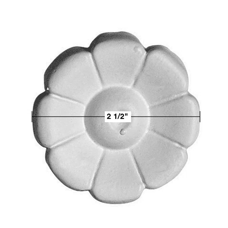 The Renovators Supply Inc. 2.5'' H x 2.5'' W x 2.5'' D Urethane Ceiling Medallion