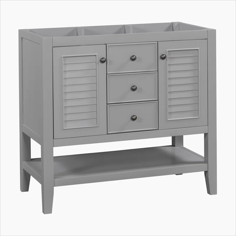 DSUNNER 36" Bathroom Vanity without Sink, Cabinet Base Only