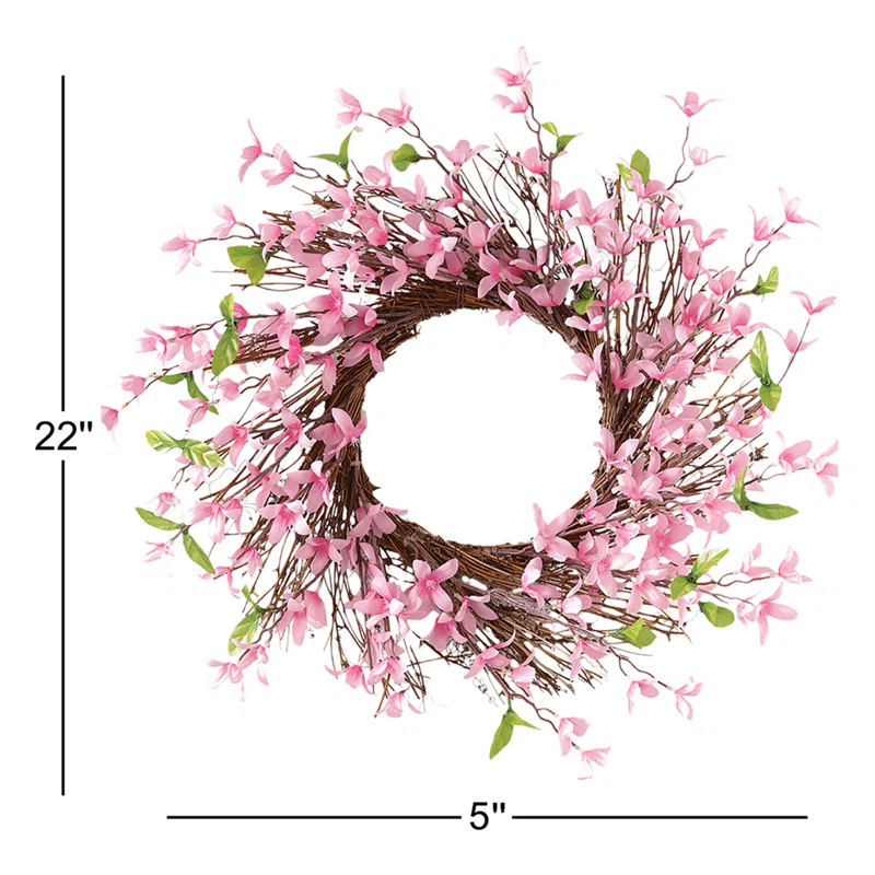 Primrue Faux 22'' Wreath