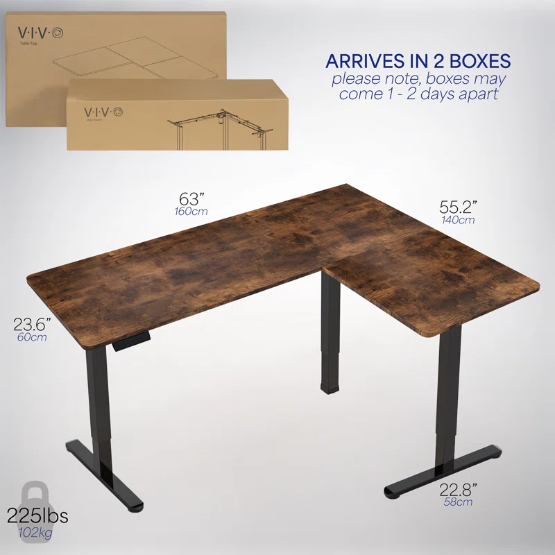 Vivo VIVO Electric Corner Standing Desk