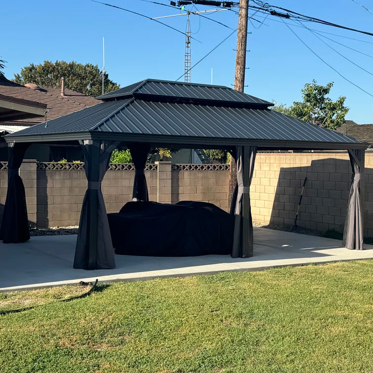 Purple Leaf Aluminum Patio Gazebo