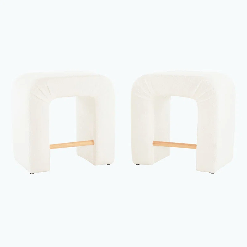 Orren Ellis Upholstered Boucle Dining Chairs, Set of 2 (Set of 2)