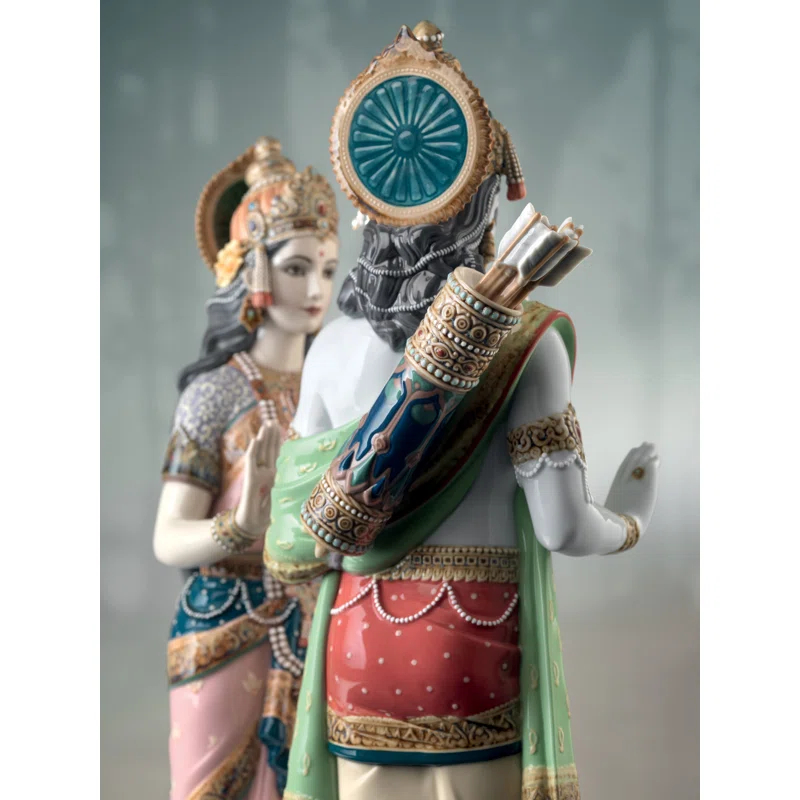 Lladro Rama and Sita Figurine