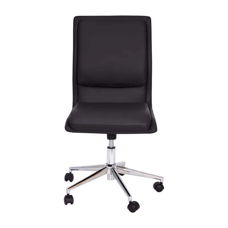 Flash Furniture Mid-Back Armless Office Task Chair with Metal 5-Star Base