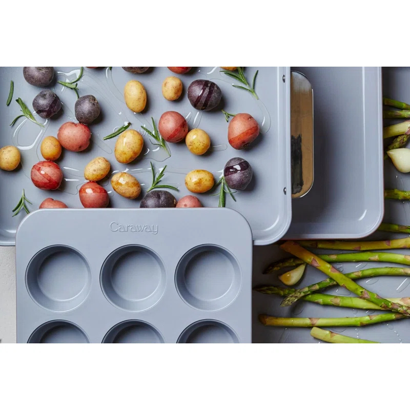 Caraway Non-Toxic Nonstick Ceramic Half Bakeware Set