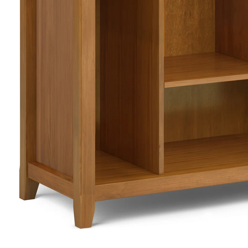 Simpli Home Amherst 44"W Solid Wood Multi Cube Bookcase with 8 Different Sized Storage Cubbies