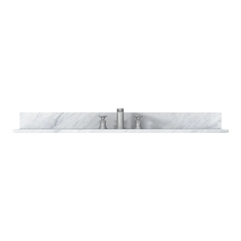 MEDUNJESS MEDUNJESS 49'' Marble Single Bathroom Vanity Top with Sink