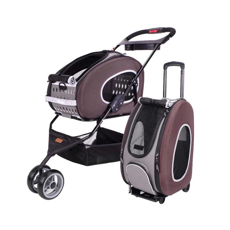Ibiyaya 5-in-1 EVA Pet Carrier-Stroller