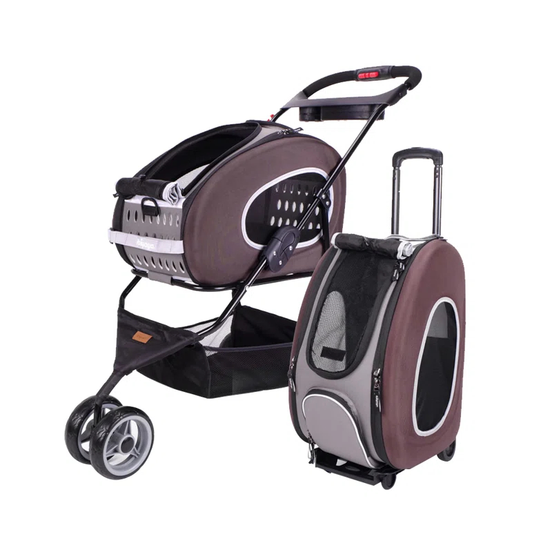 Ibiyaya 5-in-1 EVA Pet Carrier-Stroller