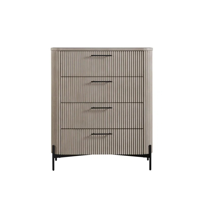 MUSSALLEM AREA RUG SPECIALIST, LLC 4 Drawer Chest - Taupe