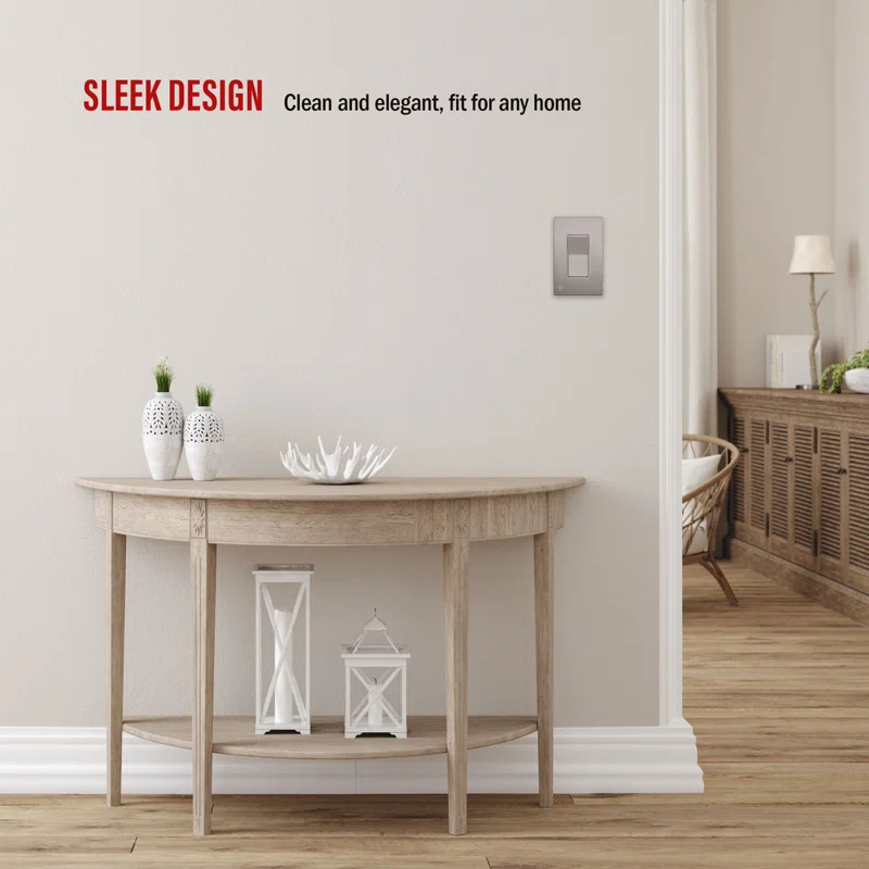 Enerlites No Subject 1 - Gang Rocker Standard Wall Plate