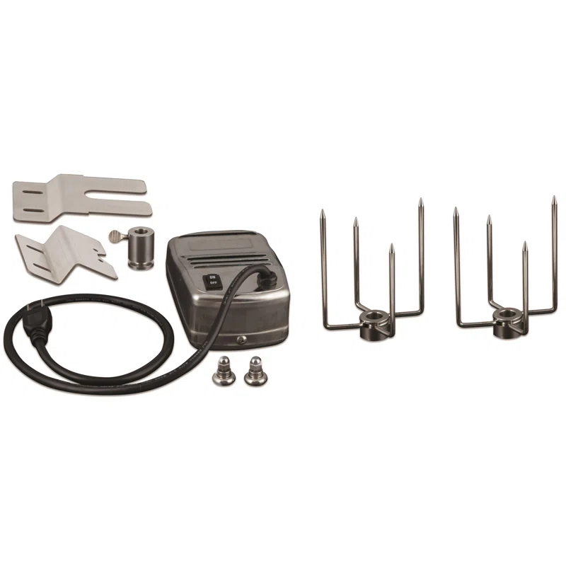 SABER Grills Rotisserie Kit Component with Case, Stainless Steel