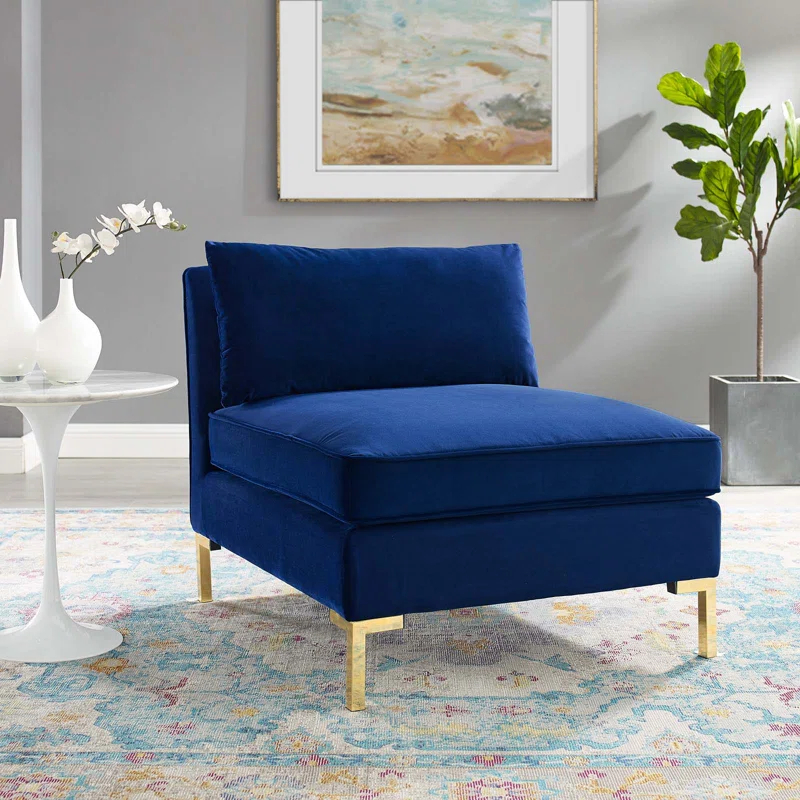 Modway Ardent Performance Velvet Armless Chair
