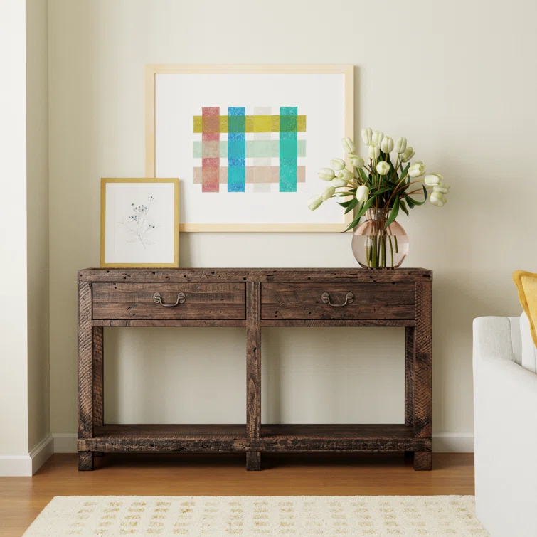 Alexandra 55'' Solid Wood Console Table