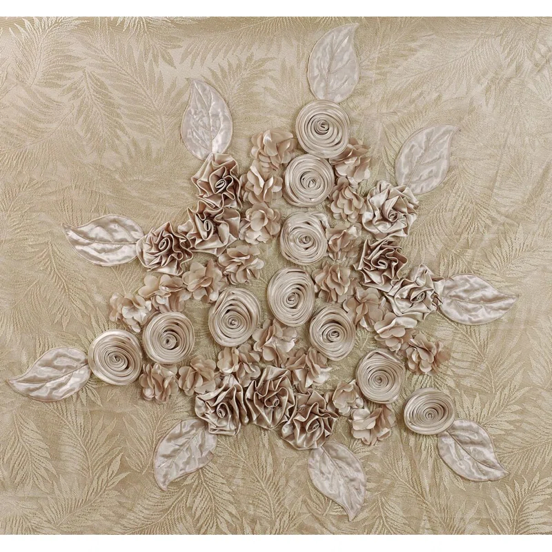 Tache Home Fashion Ferndale Modern & Contemporary Satin Floral Comforter Set