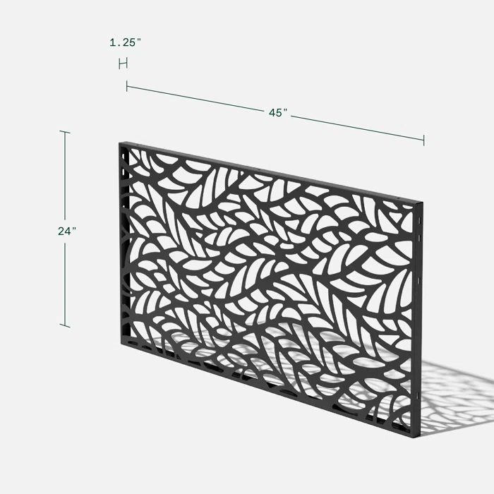 Veradek 2 ft. H x 3.75 ft. W Screen Series Flowleaf Privacy Screen