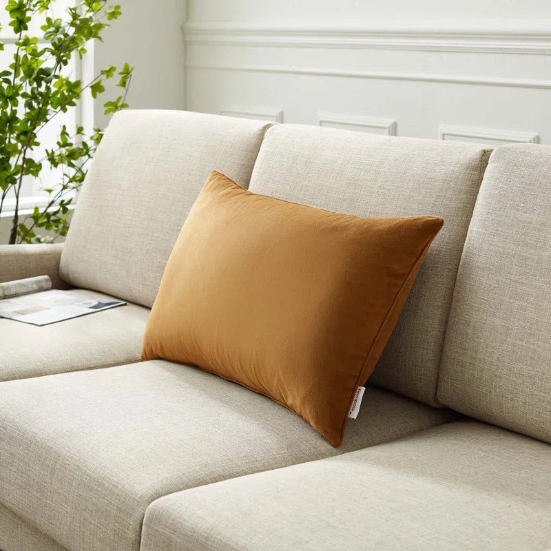 Modway Enhance Lumbar Performance Velvet Throw Pillow by Modway