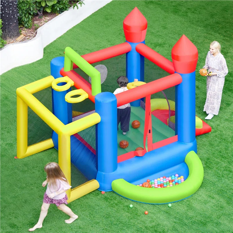 11.2' x 9.6' Bounce House with Slide and Air Blower