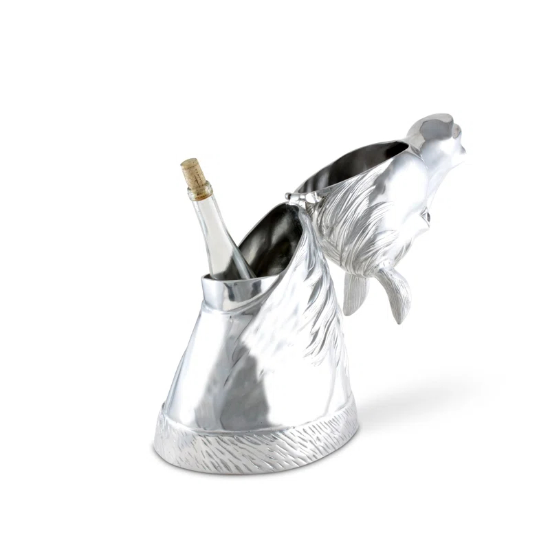 Arthur Court Designs Equestrian Aluminum Ice Bucket