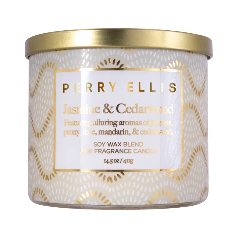 Perry Ellis Eveyday Jasmine & Cedarwood Scented Candle