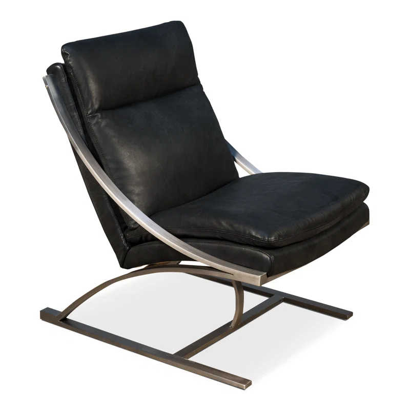 Mc Queen Leather Accent Chair