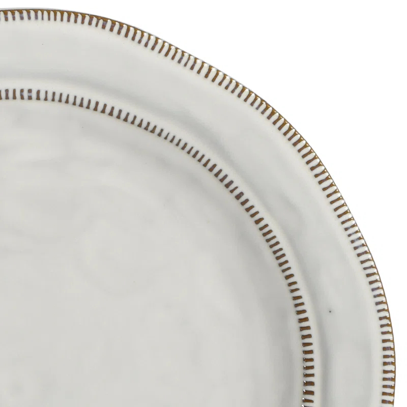 ECLANK 12 Piece Stoneware Dinnerware Set - Service for 4