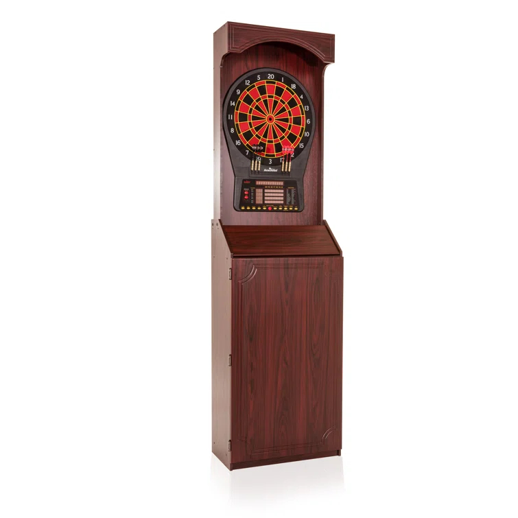 Arachnid Cricket Pro 800 Electronic Dartboard and Cabinet Set with Darts