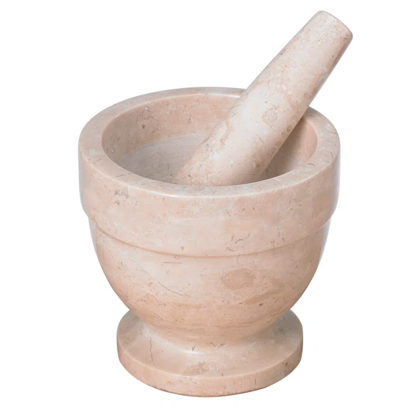 Creative Home Marble Mortar And Pestle Set