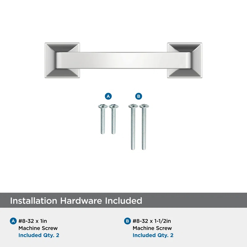 Amerock Ville 3 inch (76mm) Center-to-Center Cabinet Pull