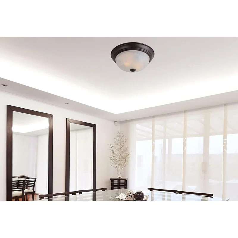Obeten The 2-Light Flush Mount Ceiling Light, 11 Inch Lighting Fixture for Kitchen, Bedroom, Bathroom