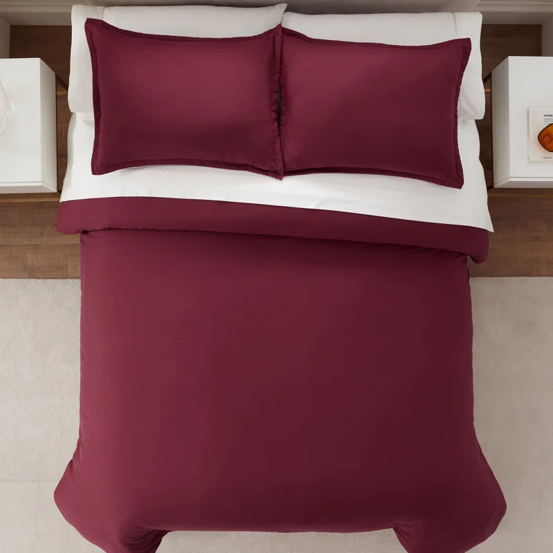 Serta Serta Simply Clean Antimicrobial 3 Piece Duvet Cover Set