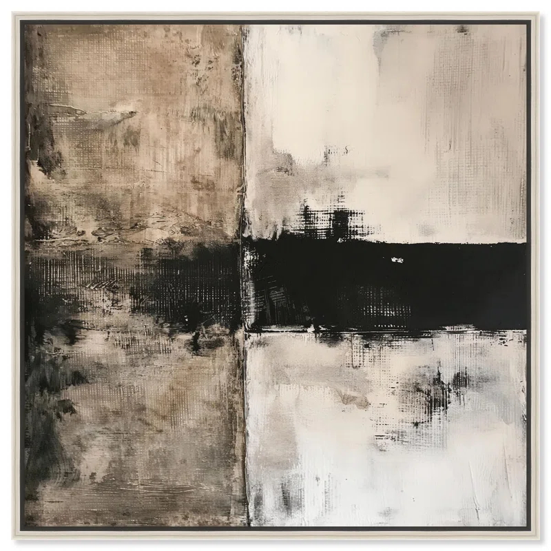 Art Remedy Muddy Veil I Canvas Neutral Abstracts by Art Remedy
