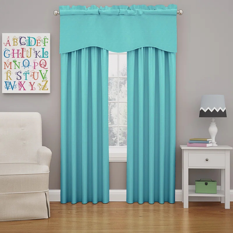 Eclipse Kendall Scalloped 42'' W Window Valance