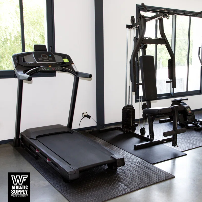 Extra Thick Interlocking Exercise Foam Mats, 3/4-Inch Thickness Gym Flooring Tiles (72 SQ. FT)