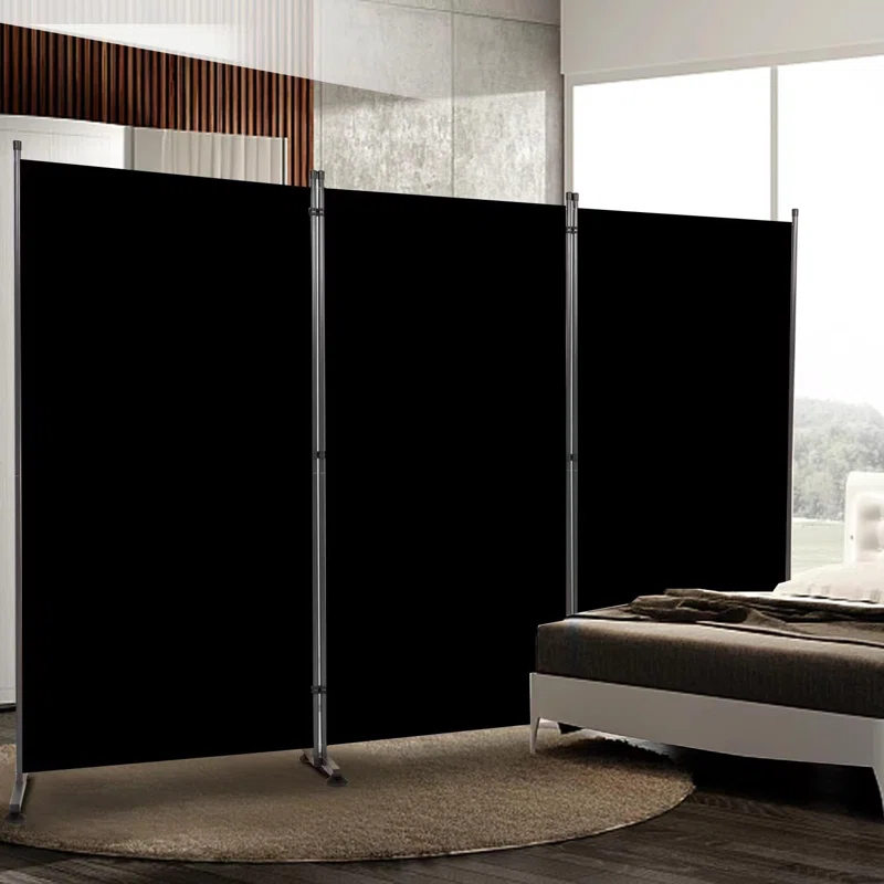 Ebern Designs Room Divider 6FT Folding Privacy Screens, 3 Panel Partition Room Dividers W/Freestanding Design, Portable Wall Divider For Room Separtation, Fabric Room Divider Panel Sceen For Home Office Bedroom