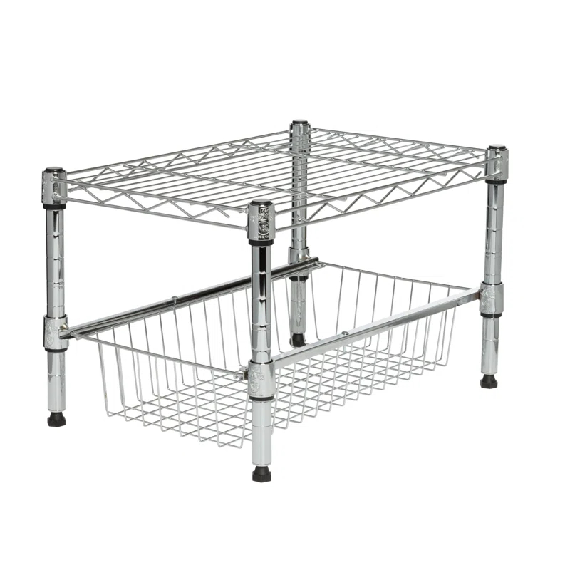 Rebrilliant Calin Cabinet Shelving Rack