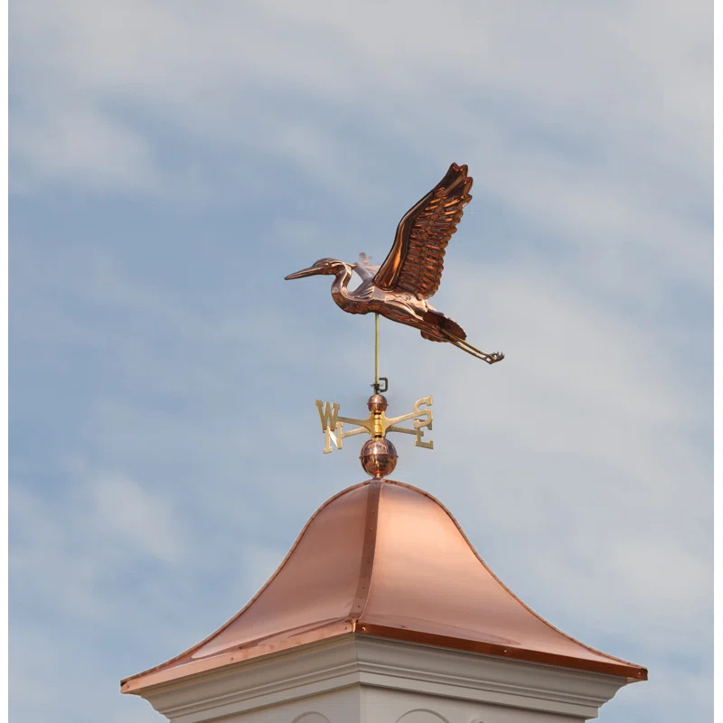 Good Directions Heron 38'' H Metal Animals Weathervane