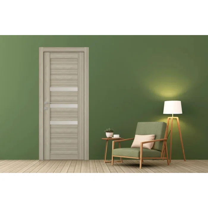 Belldinni Dora DIY-FRIENDLY Paneled Prefinished Wood and Glass Composite Single Prehung Door