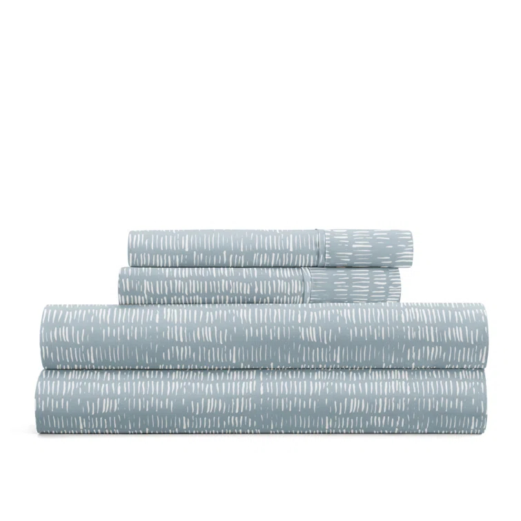 IEnjoy Home 4 Piece Delicate Details Pattern Sheet Set & Reviews | Wayfair