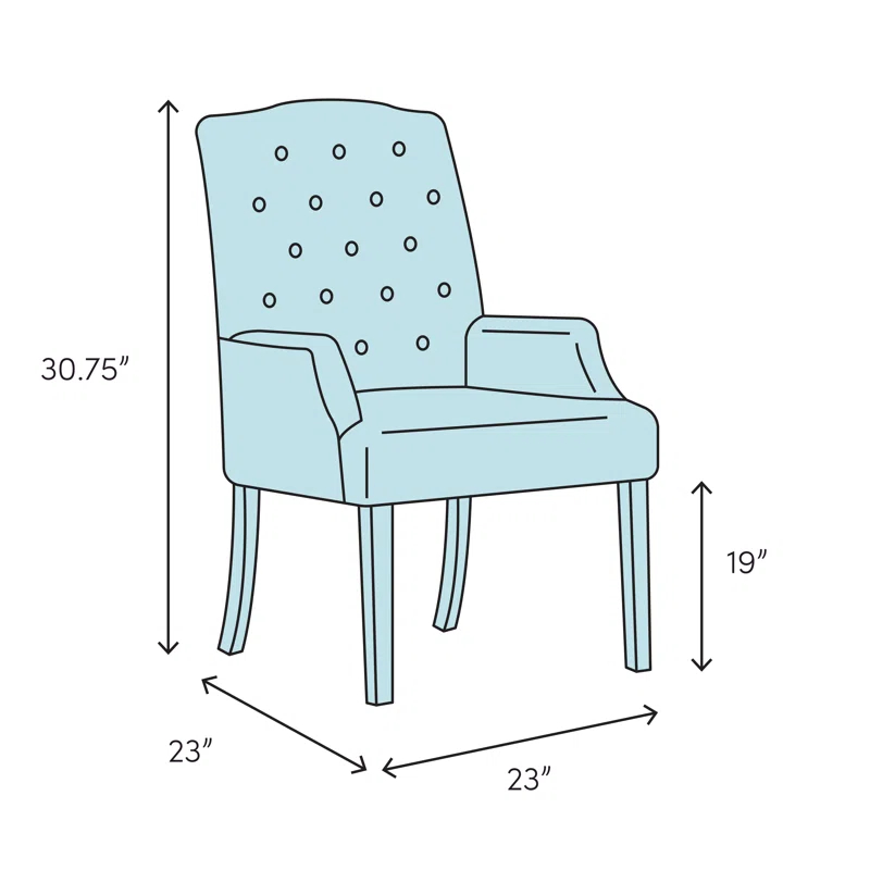 Rosdorf Park Melson 19'' H Tufted Upholstered Metal Armchair