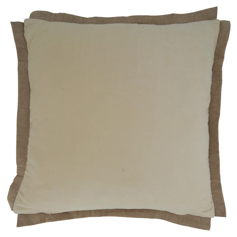 Saro Winifred Collection Cotton Pillow Cover