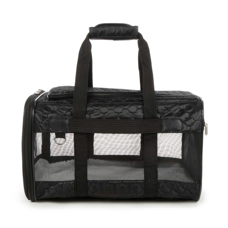 Sherpa Original Deluxe Travel Pet Carrier, Airline Approved & Guaranteed On Board - Black Lattice