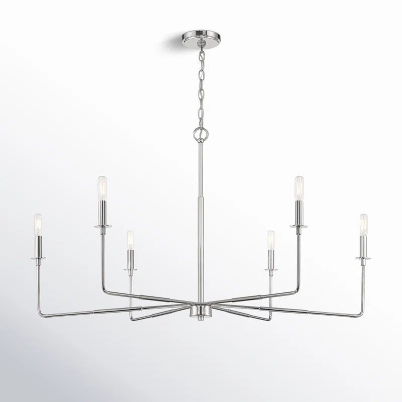 Alysa 6 - Light Dimmable Classic / Traditional Chandelier