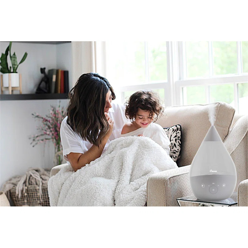 Crane USA Drop 2.0 , 4-in-1 Cool-Mist Humidifier with Aroma Tray & Sound Machine